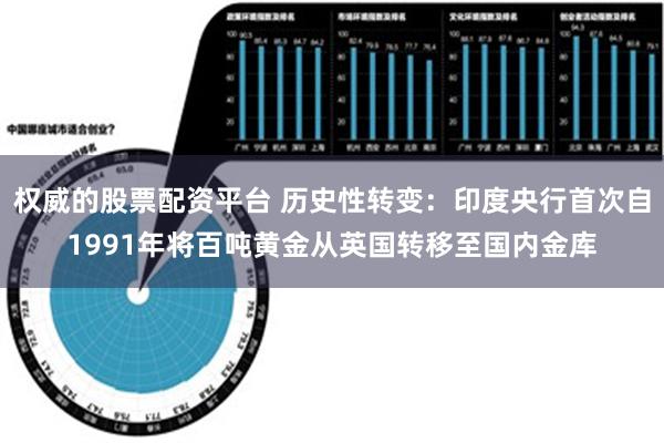 权威的股票配资平台 历史性转变：印度央行首次自1991年将百吨黄金从英国转移至国内金库