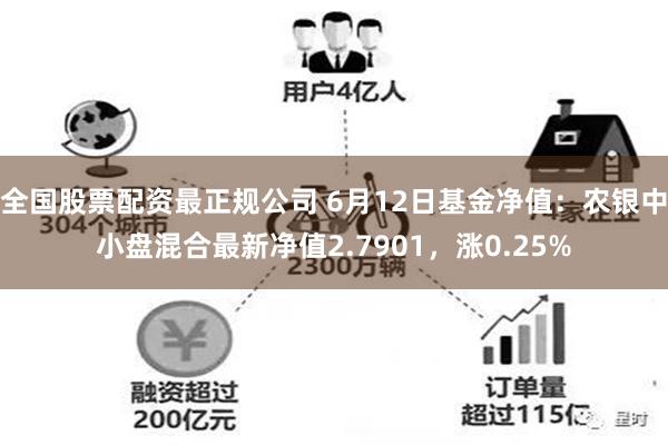 全国股票配资最正规公司 6月12日基金净值：农银中小盘混合最新净值2.7901，涨0.25%