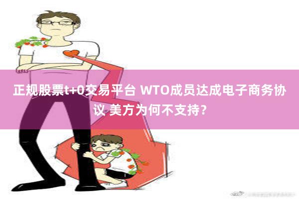 正规股票t+0交易平台 WTO成员达成电子商务协议 美方为何不支持？