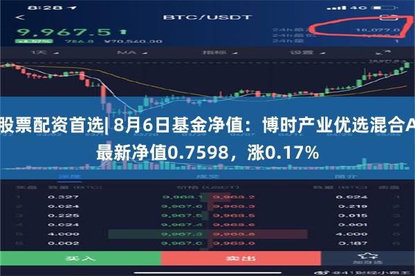 股票配资首选| 8月6日基金净值：博时产业优选混合A最新净值0.7598，涨0.17%