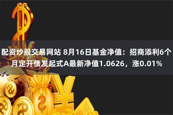 配资炒股交易网站 8月16日基金净值：招商添利6个月定开债发起式A最新净值1.0626，涨0.01%