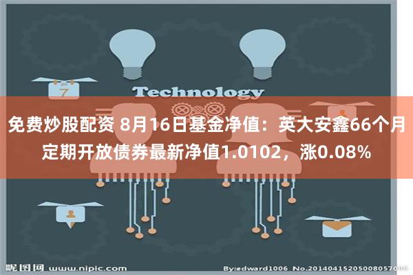 免费炒股配资 8月16日基金净值：英大安鑫66个月定期开放债券最新净值1.0102，涨0.08%