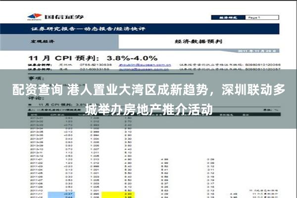 配资查询 港人置业大湾区成新趋势，深圳联动多城举办房地产推介活动