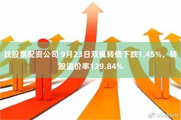 找股票配资公司 9月23日双良转债下跌1.45%，转股溢价率129.84%