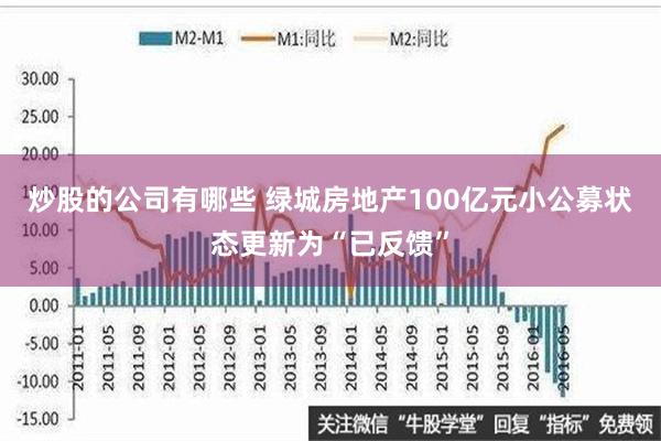 炒股的公司有哪些 绿城房地产100亿元小公募状态更新为“已反馈”