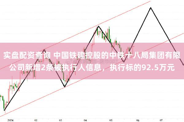 实盘配资查询 中国铁建控股的中铁十八局集团有限公司新增2条被执行人信息，执行标的92.5万元