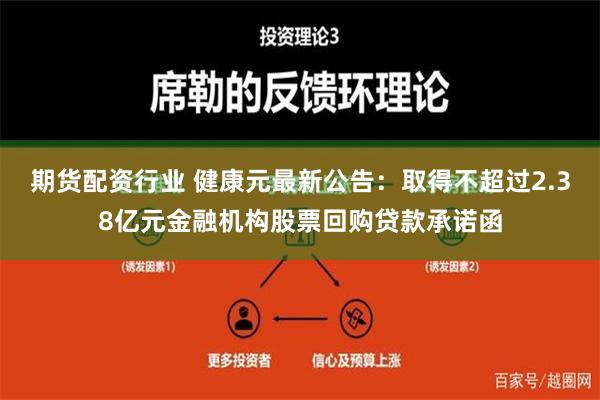 期货配资行业 健康元最新公告：取得不超过2.38亿元金融机构股票回购贷款承诺函