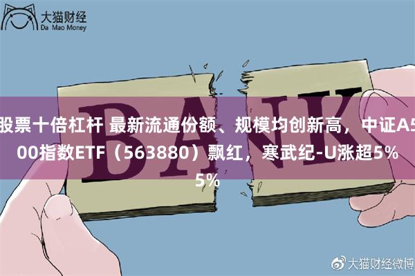 股票十倍杠杆 最新流通份额、规模均创新高，中证A500指数ETF（563880）飘红，寒武纪-U涨超5%