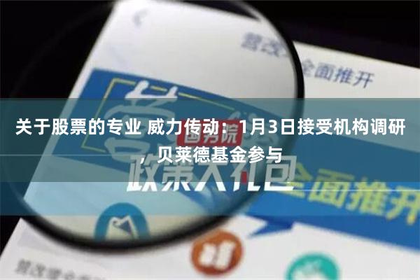 关于股票的专业 威力传动：1月3日接受机构调研，贝莱德基金参与