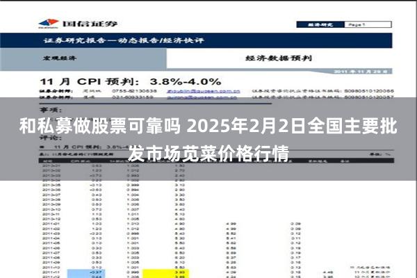 和私募做股票可靠吗 2025年2月2日全国主要批发市场苋菜价格行情